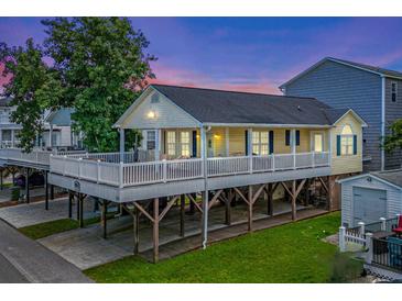 Elevated home with a large deck and beautiful sunset views at 6001 - 1550 S Kings Hwy., Myrtle Beach, SC 29575