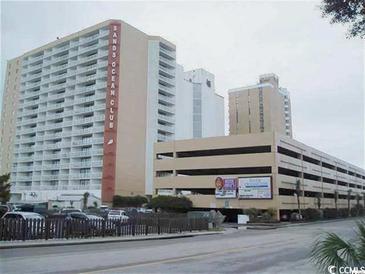 Oceanfront high-rise building with parking garage at 9550 Shore Dr. # 619, Myrtle Beach, SC 29572