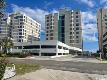 Sea Marin II oceanfront building with parking and ocean views at 6108 N Ocean Blvd. N, North Myrtle Beach, SC 29582
