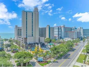 Aerial view of Sand Dunes Resort, showcasing its location and amenities at 201 74Th Ave. N # 1002, Myrtle Beach, SC 29572