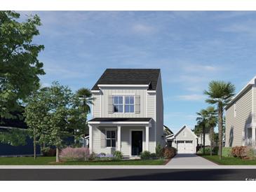 Two-story craftsman style home with covered porch and landscaping at 2757 Rowyn St., Longs, SC 29568