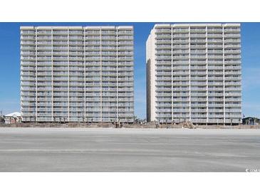 Oceanfront twin towers with many balconies at 1625 S Ocean Blvd. # 1305, North Myrtle Beach, SC 29582