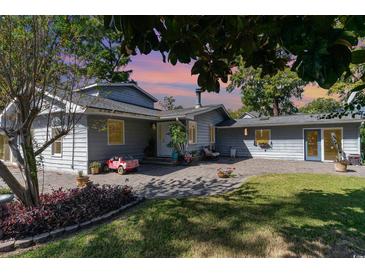 Gray house with a spacious backyard patio at 336 Piedmont Ave., Myrtle Beach, SC 29577