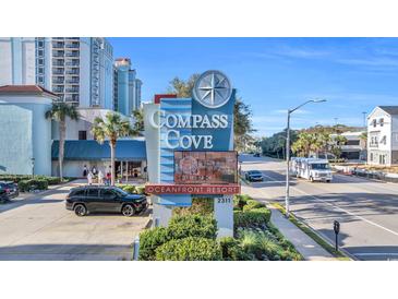Compass Cove Oceanfront Resort signage at 2311 at 2311 S Ocean Blvd. # 139, Myrtle Beach, SC 29577