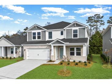 Two story home with gray and white siding at 2100 Copper Creek Ct., Longs, SC 29568