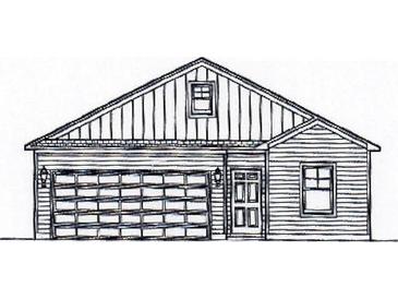 Simple one-story house with attached garage and gable roof at 1044 Jase Dr., Longs, SC 29568