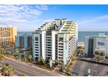 Modern oceanfront high-rise building with parking and beach access at 6804 N Ocean Blvd. # 1215, Myrtle Beach, SC 29572