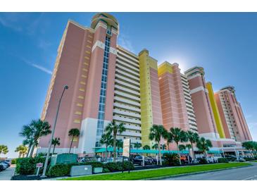 Oceanfront condo building with multiple floors and balconies at 2701 S Ocean Blvd. # 809, North Myrtle Beach, SC 29582