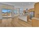 Open concept kitchen with island and hardwood floors at 1228 Colusa Ct., Little River, SC 29566