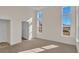 Spacious bedroom with large windows, neutral carpeting, and access to bathroom at 1228 Colusa Ct., Little River, SC 29566