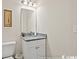 Small bathroom with granite countertop and white vanity at 2815 Biscane Ct., Conway, SC 29527