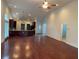 Open living room with hardwood floors and high ceilings at 333 William St., Myrtle Beach, SC 29577