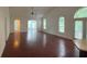 Large living room with hardwood floors and vaulted ceilings at 333 William St., Myrtle Beach, SC 29577
