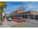 Uptown street view with shops and parked cars along a brick road at 850 Maxine Ct. # 5C, Myrtle Beach, SC 29577