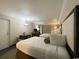 Bright bedroom with two double beds, a small table, and ocean views at 1105 S Ocean Blvd. # 940, Myrtle Beach, SC 29577