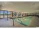 Indoor heated pool with tropical murals, perfect for year-round swimming at 2207 S Ocean Blvd. # 1015, Myrtle Beach, SC 29577