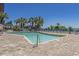 Outdoor pool with lounge chairs and patio area at 2207 S Ocean Blvd. # 307, Myrtle Beach, SC 29577