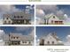 Four architectural elevations showcasing a charming two-story house with a large front porch and attached garage at Tbd Old Cypress Circle, Pawleys Island, SC 29585