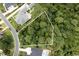 Aerial view of a wooded lot surrounded by upscale homes at Tbd Old Cypress Circle, Pawleys Island, SC 29585