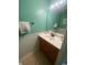 Half bathroom with single vanity and wood cabinet at 1880 Colony Dr. # 12-F, Surfside Beach, SC 29575