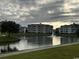 Exterior of building with pond and fountain at 4843 Luster Leaf Circle # 102, Myrtle Beach, SC 29577