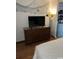 Living room with TV, dresser and beach decor at 2600 S Ocean Blvd. # 221, Myrtle Beach, SC 29577