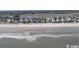 Aerial view of beachfront property and ocean at 230 Sea Oats Circle, Pawleys Island, SC 29585