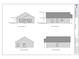 Exterior elevations of a house showing front, back, and side views at 3177 Bryant St., Loris, SC 29569