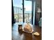 Dining area with ocean view and decorative seashells at 5905 S Kings Hwy. # 337B, Myrtle Beach, SC 29575