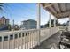 View from a balcony overlooking a residential street at 1010 Perrin Dr., North Myrtle Beach, SC 29582