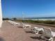 Oceanfront patio with lounge chairs, perfect for relaxing and enjoying the view at 1207 S Ocean Blvd. # 50512, Myrtle Beach, SC 29577
