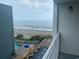 Balcony view of the ocean, beach, and resort amenities at 1207 S Ocean Blvd. # 50512, Myrtle Beach, SC 29577