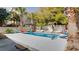 Relaxing pool area with lounge chairs and picnic table at 510 Hillside Dr. S, North Myrtle Beach, SC 29582