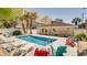 Private pool with colorful chairs and beachy vibe at 510 Hillside Dr. S, North Myrtle Beach, SC 29582