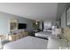 Studio bedroom with two double beds and kitchenette at 1207 S Ocean Blvd. # 21008, Myrtle Beach, SC 29577