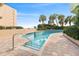 Relaxing pool area with tiled edges and a spacious deck at 1105 S Ocean Blvd. # 246, Myrtle Beach, SC 29577
