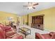 Living room with leather furniture and entertainment center at 2050 Cross Gate Blvd. # 303, Myrtle Beach, SC 29575