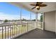 Screened porch with neighborhood view at 2050 Cross Gate Blvd. # 303, Myrtle Beach, SC 29575