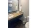 Bathroom with sink, toilet, and granite countertop at 1501 S Ocean Blvd. # 815, Myrtle Beach, SC 29577