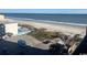 Oceanfront view with beach, parking, and pool at 1501 S Ocean Blvd. # 815, Myrtle Beach, SC 29577