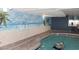 Indoor pool with a beach mural and relaxing atmosphere at 2201 S Ocean Blvd. # 1705, Myrtle Beach, SC 29577