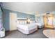 Bright bedroom with two double beds and plenty of pillows at 7100 N Ocean Blvd. N # 1213, Myrtle Beach, SC 29572