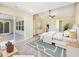 Main bedroom with sliding door to a private patio and walk-in closet at 370 Long Meadow Dr., Loris, SC 29569