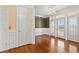 Bright breakfast room with hardwood floors and access to a balcony at 101 Greenwich Dr., Georgetown, SC 29440