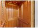 Private elevator with wood paneling at 101 Greenwich Dr., Georgetown, SC 29440