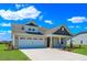 Two-story craftsman style home with neutral siding, stone accents and a two-car garage at 1224 Colusa Ct., Little River, SC 29566