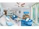 Comfortable living room with ample seating and ocean views at 603 S Ocean Blvd. # 1115, North Myrtle Beach, SC 29582