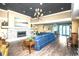Community lounge with fireplace and comfortable seating at 603 S Ocean Blvd. # 1115, North Myrtle Beach, SC 29582