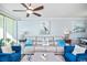 Relaxing living room featuring a comfortable sofa and armchairs at 603 S Ocean Blvd. # 1115, North Myrtle Beach, SC 29582