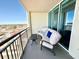 Relaxing balcony with outdoor seating and scenic view at 603 S Ocean Blvd. # 1115, North Myrtle Beach, SC 29582